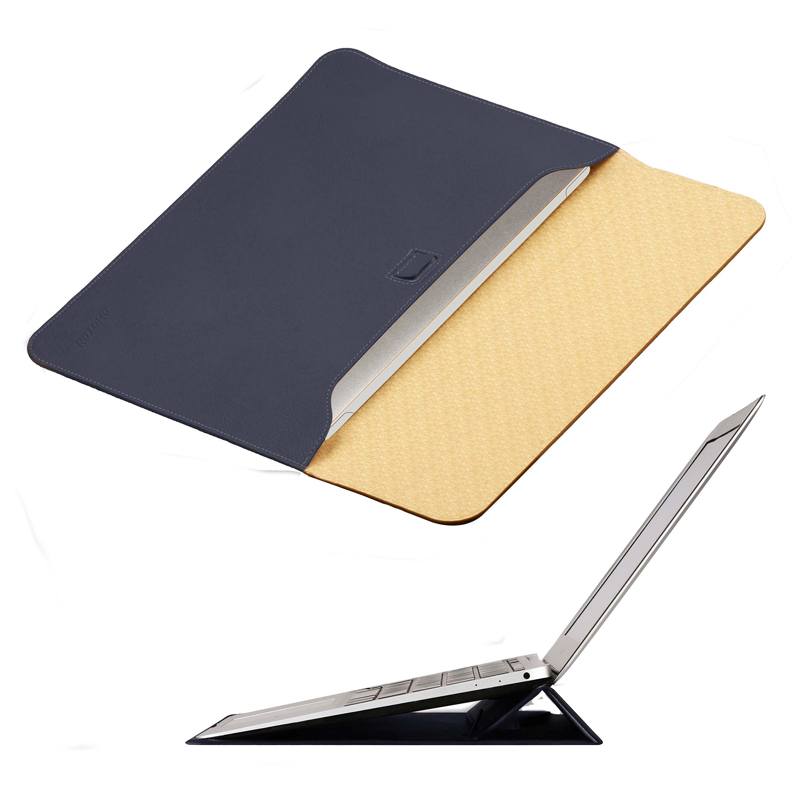 New Macbook 12 inch Case Sleeve with Stand, OMOTON Wallet Sleeve Case