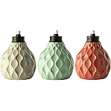 TIKI 1117064 Seaside Table Torch (3 Pack), 6", Glass