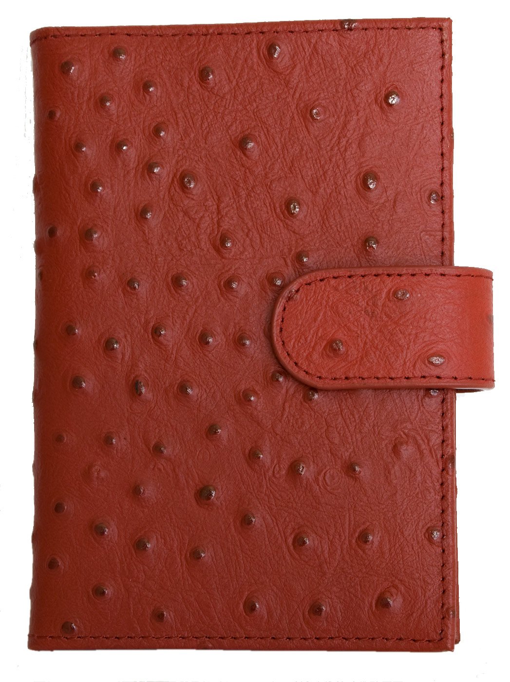 Kristy.X Women's red Genuine Leather (Cowhide) Passport Holder - Wallet