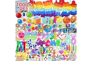 BILLFULL 1000 Pcs Party Favors for Kids, Fidget Toys Bulk, Birthday Gift Toys, Fidgets Stocking Stuffers, Treasure Box Party, Goodie Bag Carnival Prizes, Pinata Filler Stuffers Classroom