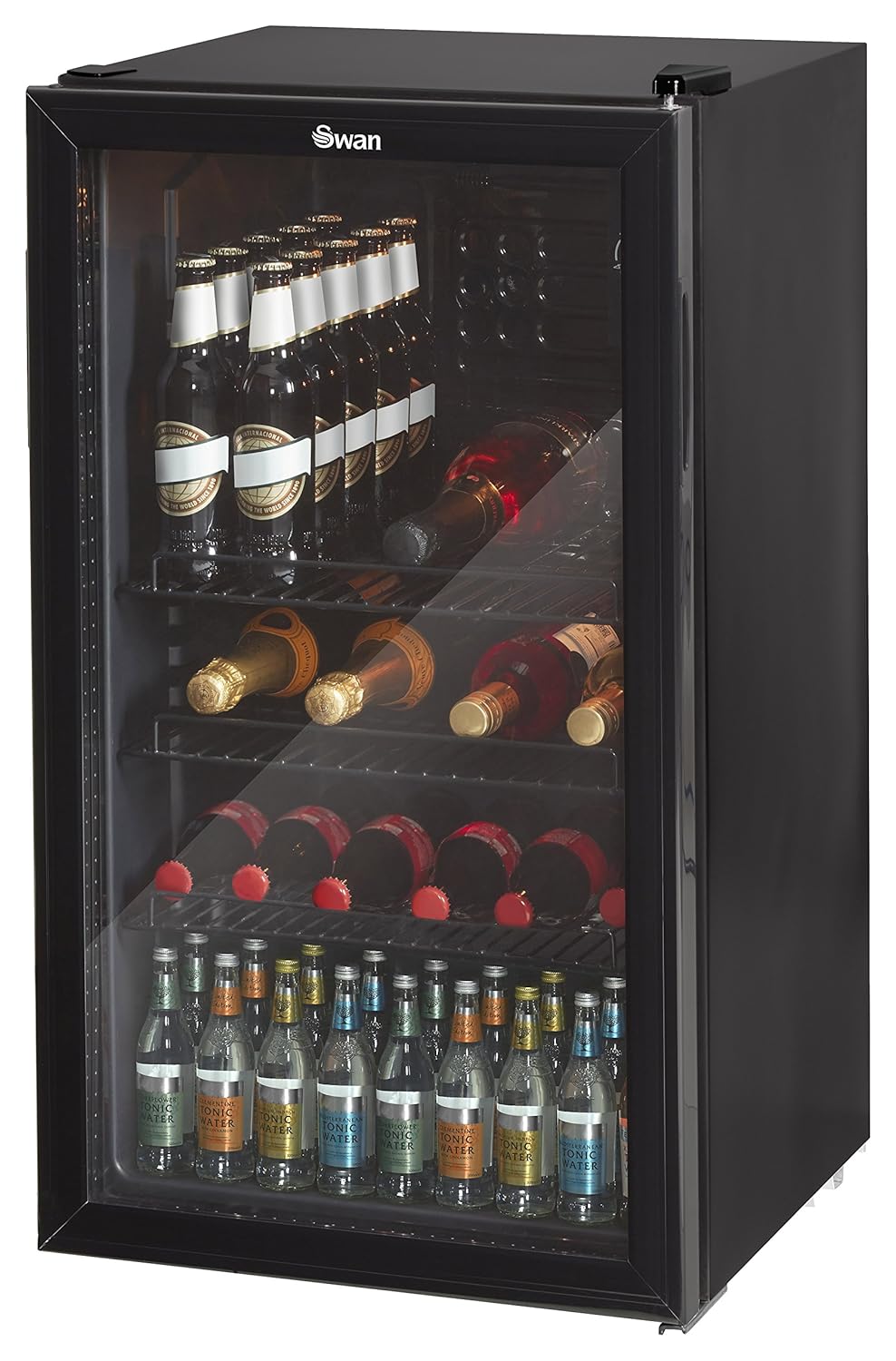 Swan 80L Glass Fronted Under Counter FridgeDrinks Vino Wine Cooler