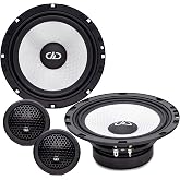 Digital Designs DD Audio D-C6.5b 6.5" 245W 3-Ohm Component Speakers with Crossovers &amp; Silk Tweeters