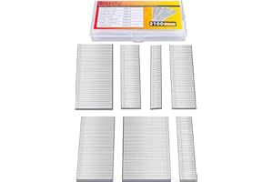 Breezliy 2100 PCS Brad Nails 7 Sizes multi-Length Galvanized Straight Finishing Nail,Each specification has an independent sponge anti-collision packaging