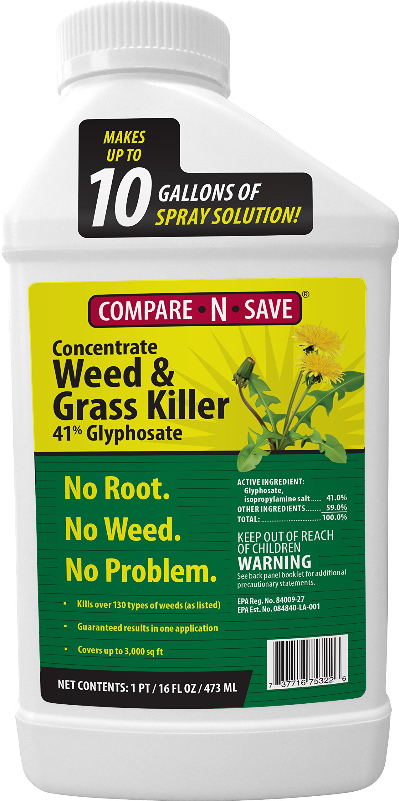 Ragan & Massey Glyphosate Concentrate Grass and Weed Killer, 16 oz 16