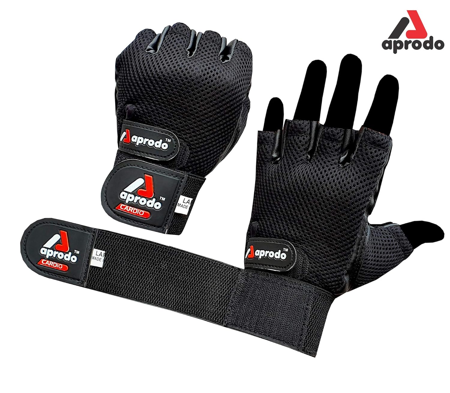 Leather Palm Gym Gloves with Wrist Support with Double Stitched Best