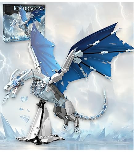 Amazon.com: QFJ Ideas Ice Dragon Building Set，Compatible with
