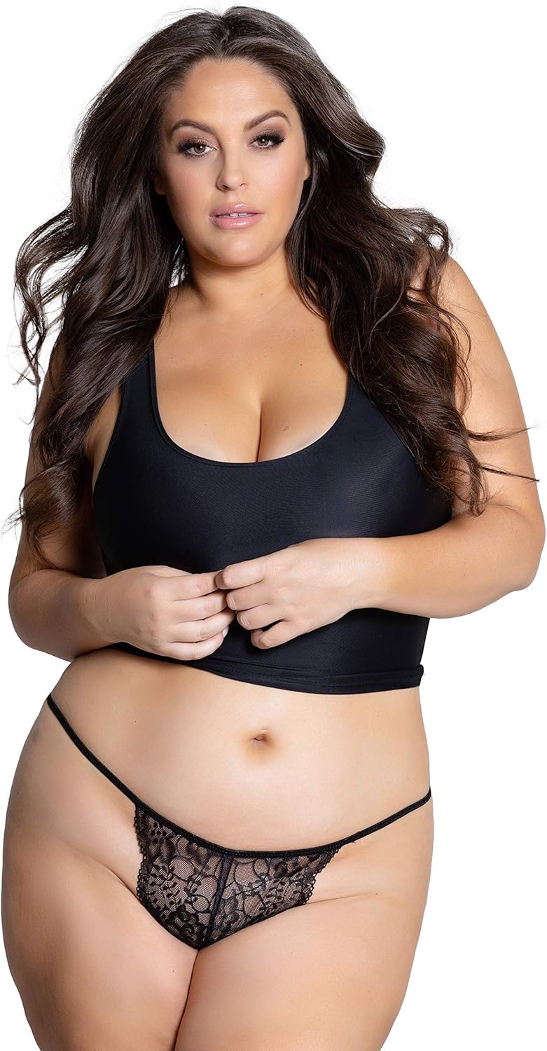 Yandy Plus Size G String with High Waist Spandex Straps