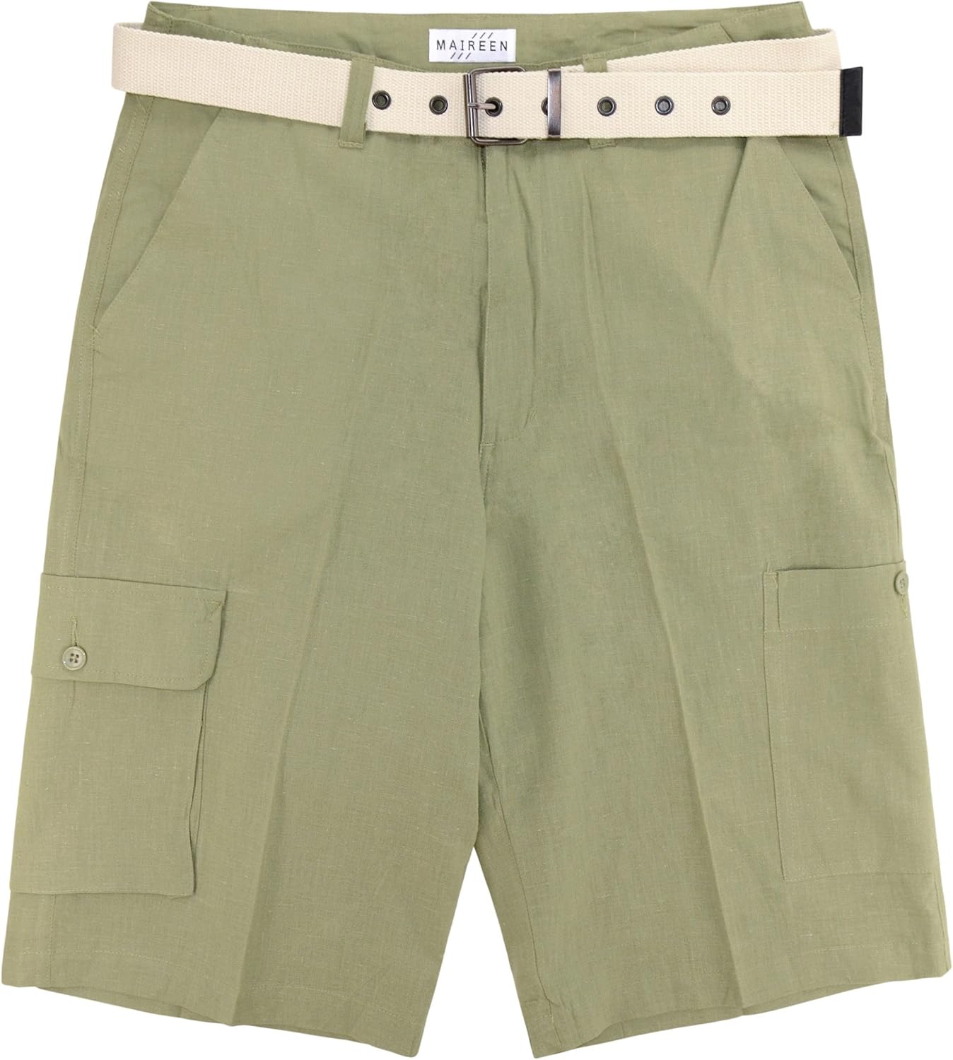 mens olive green cargo shorts