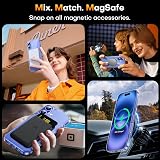 TAURI Magnetic iPhone 16 Case 6.1 Clear MagSafe Shockproof Military Grade HD view 7