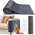 VIVOYAN 78.7"x15.8" Cat Scratch Mat,Trimmable Self-Adhesive Carpet,DIY Climb Cat Scratcher for Cat Couch Furniture or Wall Protector,Covering Cat Tower,and Replacement Pads (Dark Gray)