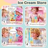 AOLEVA Ice Cream Toys Set for Kids 3 4 5+ Pretend Play Kitchen Accessories view 2