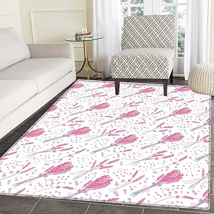 Amazon Com Lavender Mats For Bedroom Vintage Hand Drawn