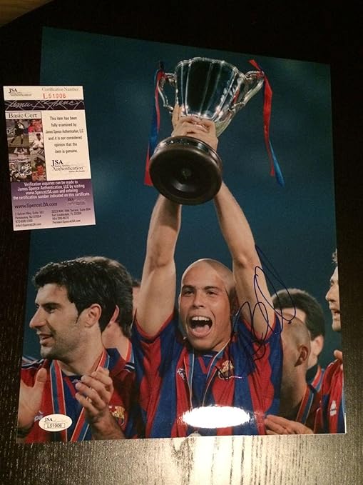 Signed Ronaldo (Brazil) Photo - LUIS NAZARIO 11x14 FUTBOL BRASIL CERT