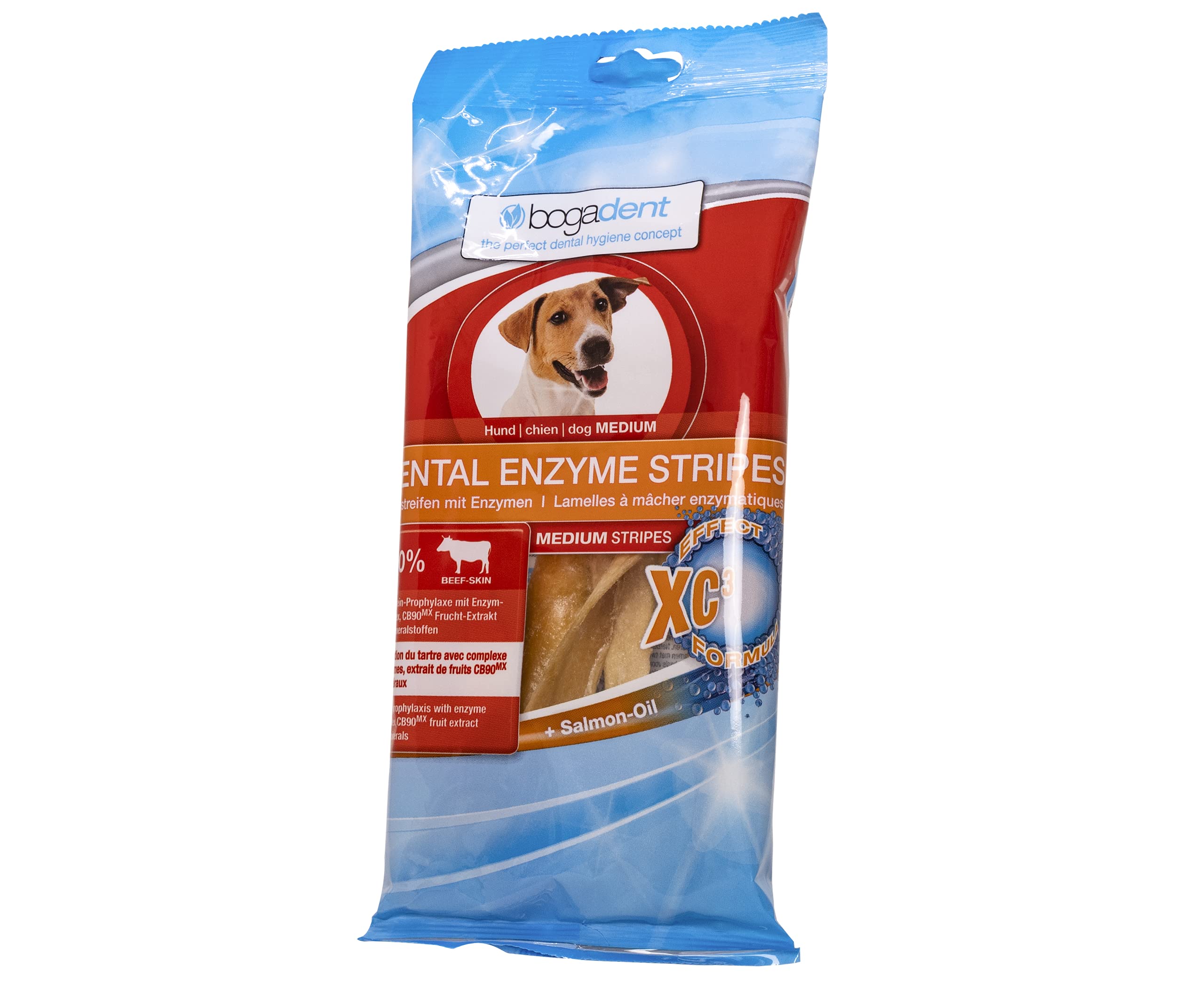 Bogadent Bogar AG Dental Enzyme Stripes Medium for Dogs 100 g