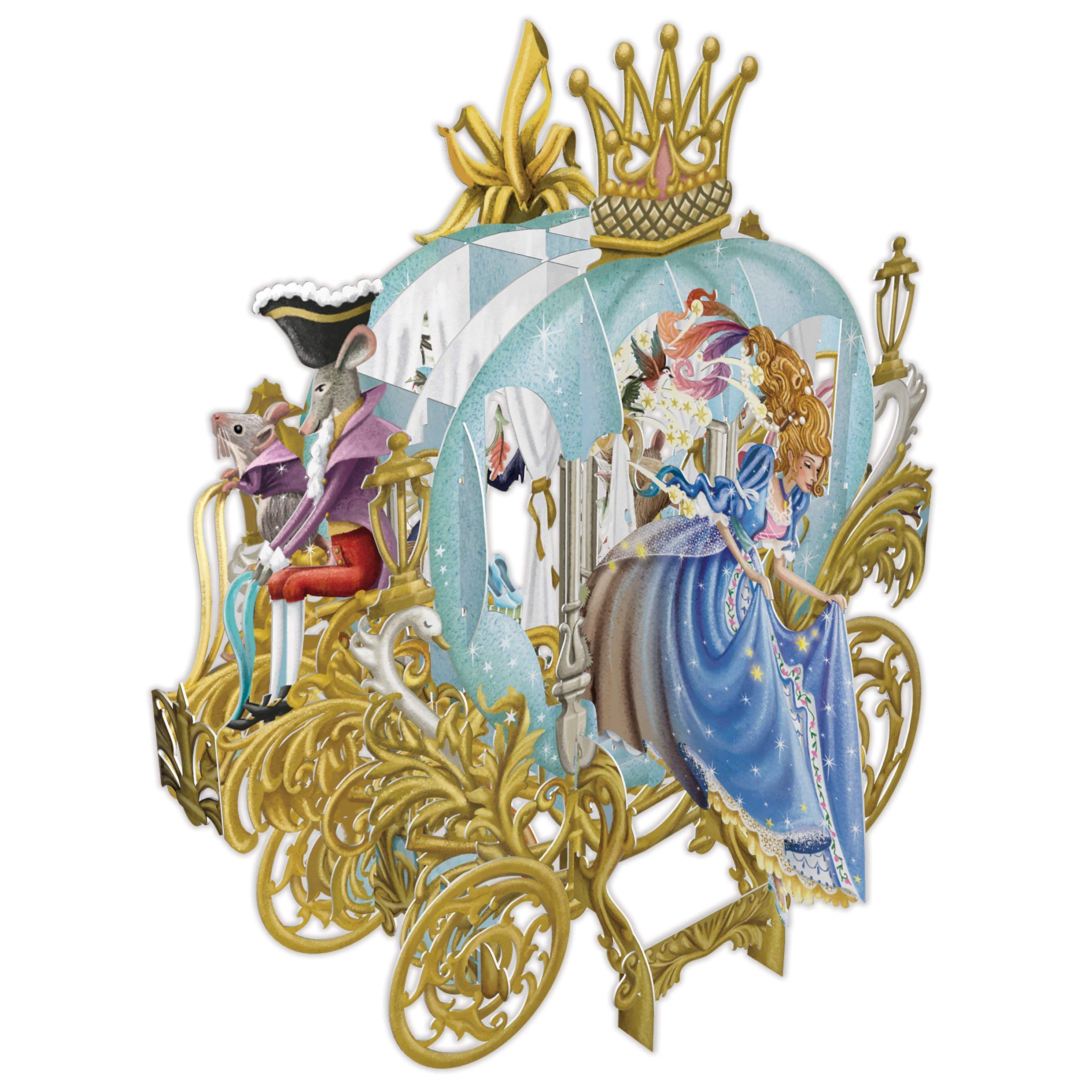 Cinderella's Carriage 3D Pop Up Greetings Card