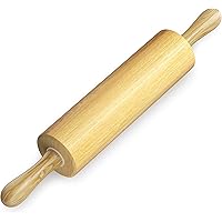 HelferX 17.6'' Long Wooden Rolling Pin (Large)