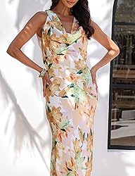 Women's 2025 Summer Satin Backless Elegant Dress