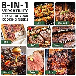 DAMNISS Pellet Smoker Grill Combo, Portable