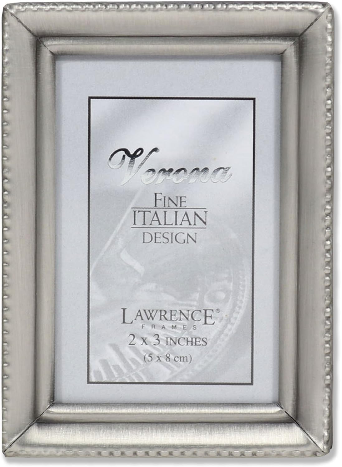 Photo Albums, Frames & Accessories - Lawrence Frames Bead Border Design, 2.5x3.5, Pewter