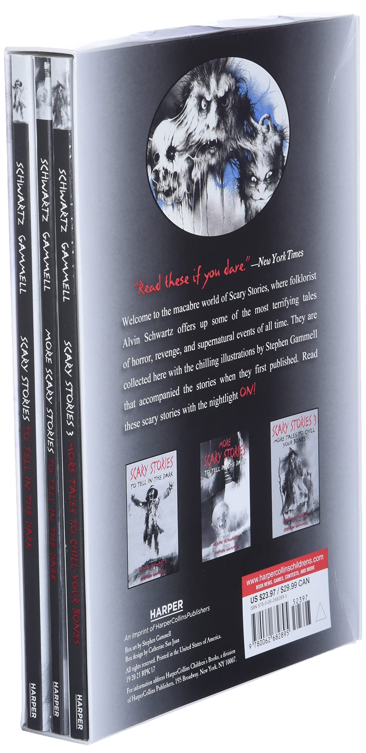 Scary Stories Paperback Box Set: The Complete 3-Book Collection with Classic Art by Stephen Gammell Scary Stories Paperback Box Set: The Complete 3-Book Collection with Classic Art by Stephen Gammell Paperback