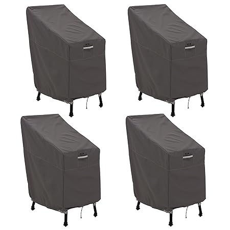 Classic Accessories 55-920-015103-4PK Ravenna Patio Bar Chair/Stool Cover