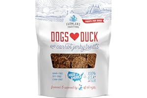 Farmland Traditions Filler Free Dogs Love Duck & Carrot Premium Jerky Treats. (2.5 lb)