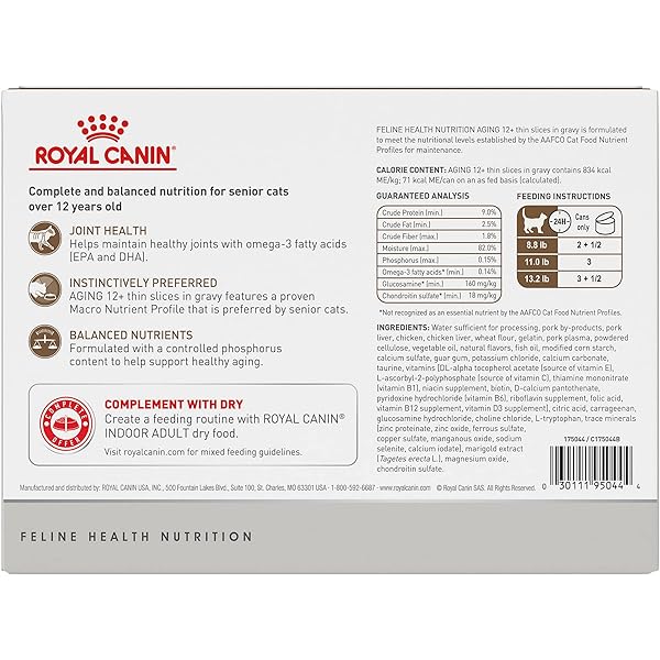 ROYAL CANIN AGING 12+ THIN SLICES IN GRAVY CANNED CAT FOOD, 3 OZ CAN (12-PACK)