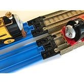 TrainLab Track Adapters Compatible with Plarail to Brown 2009 Trackmaster Tracks 2pcs (Black)