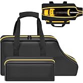 Tanmqin Grease Gun Case for DeWalt DCGG571B DCGG571M1 20V Max | Padded Fabric, Side Pocket for Battery or Grease Tubes, Service Truck and Shop Storage for Mechanics and Farm Work-Bag Only