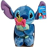 Disney Classics Lil Friends Stitch and Scrump Plush Stuffed Animal, Kids Toys for Ages 2 Up by Just Play