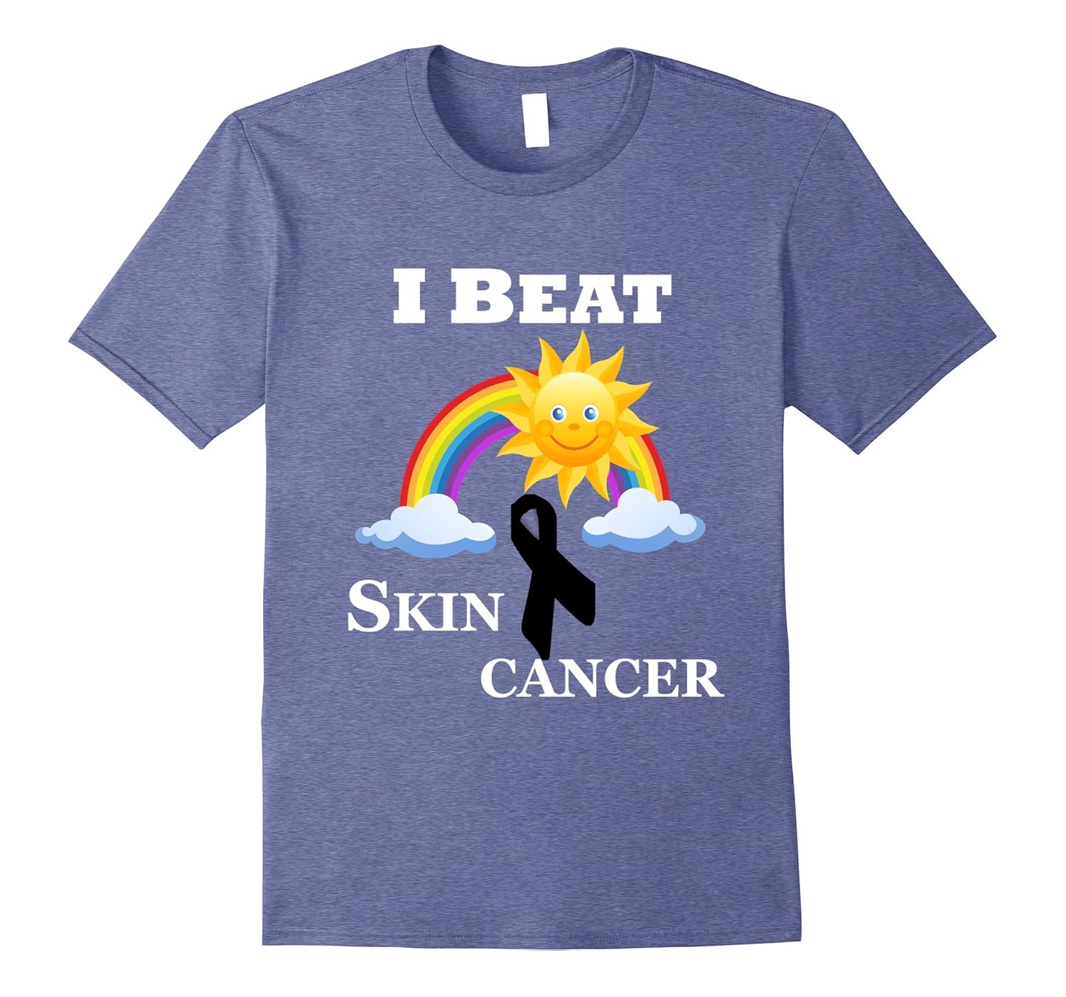 I BEAT Skin Cancer Survivor Victory T-shirt BC-Art – Artvinatee