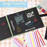 DazSpirit Photo Album Scrapbook 80 Pages 420 Photos Green Kit with Pens view 3