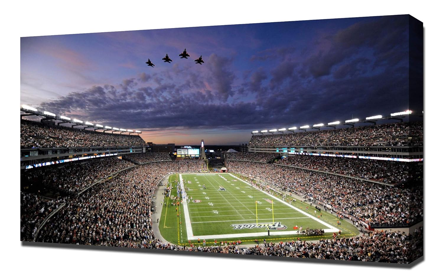 Lilarama USA New England Patriots Gillette Stadium - Canvas Art Print - Wall Art - Canvas Wrap
