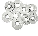 JZK 10x 1/2 Inch Aluminum Alloy Floor Flange for 15mm Pipe Metal Pipe Shelf view 7