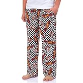 MJC Disney Cars Men's Lighting McQueen 95 Wavy Checkered Pajama Pants Adult Sleepwear
