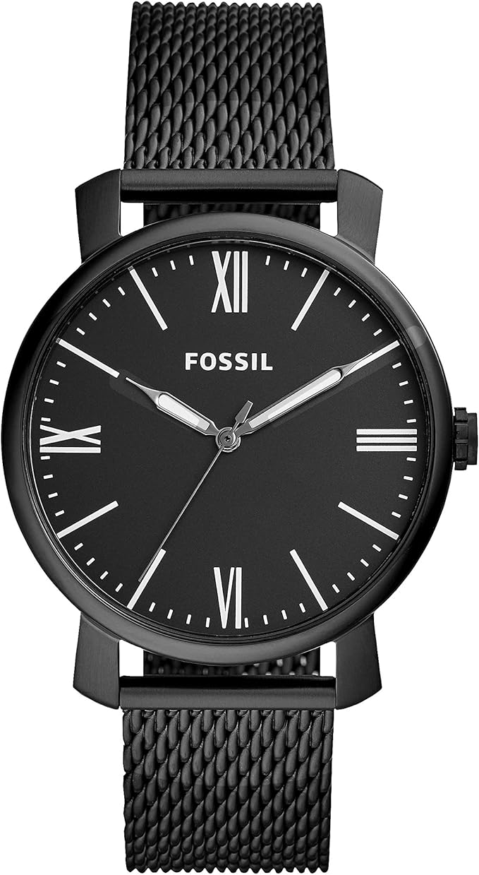 Fossil Rhett Analogue Quartz Watch witn Black Stainless Steel mesh