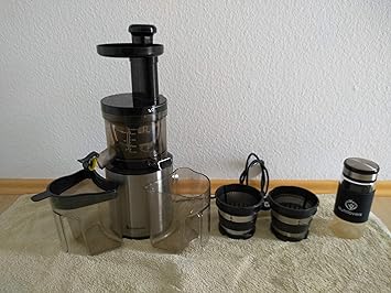 Exprimidor Nutrilovers Slow Juicer eléctrico para frutas y ...