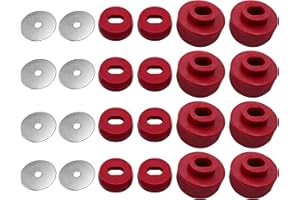 NIPPONASIA 7-141 Body and Cab Mount Bushing Kit,Compatible with Chevy Silverado & Sierra 1500/2500 2WD/4WD 1999-2014(Red）