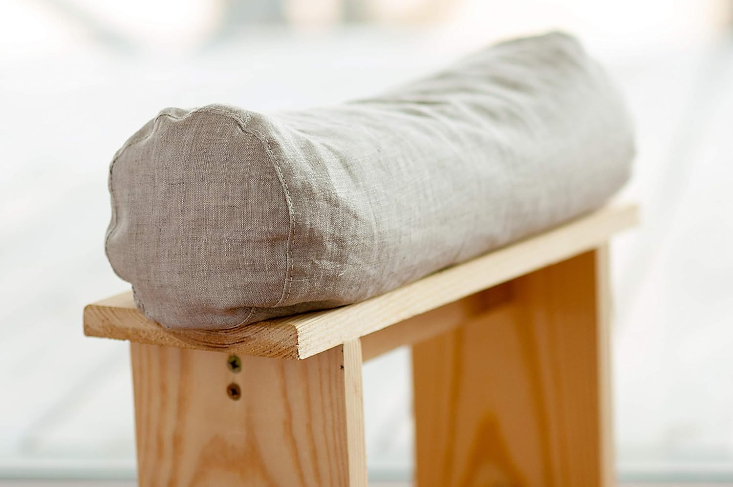 Amazon Com Bolster Pillow Linen Cover Neckroll Case Bolster