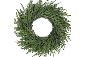 Artgar 26 Inch Pine Wreath - Christmas Wreaths for Front Door - Real Touch Pine Wreath - Large Artificial Green Wreaths for Walls Windows Porches Farmhouse Indoor Outdoor Home Decor