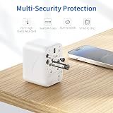 hotimy Universal Travel Adapter Worldwide USB C 2A Dual 10A Fused All in One UK view 5