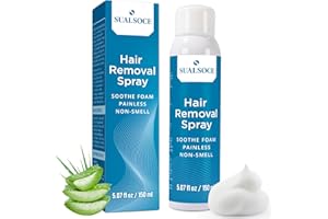 AEMERRY Hair Removal Spray Foam - Newest Formula from 100% Natural Ingredients - Effective & Painless - Cream - Body & Intimate Depilatory Spray Foam for Women & Men