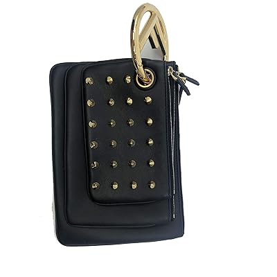 Fendi Black Leather Studded Multi Clutch Handbag Kuwait Ubuy