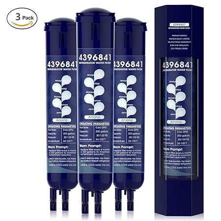 Filtro de agua Upsante 841-3P para refrigerador Whirlpool 4396841 ...