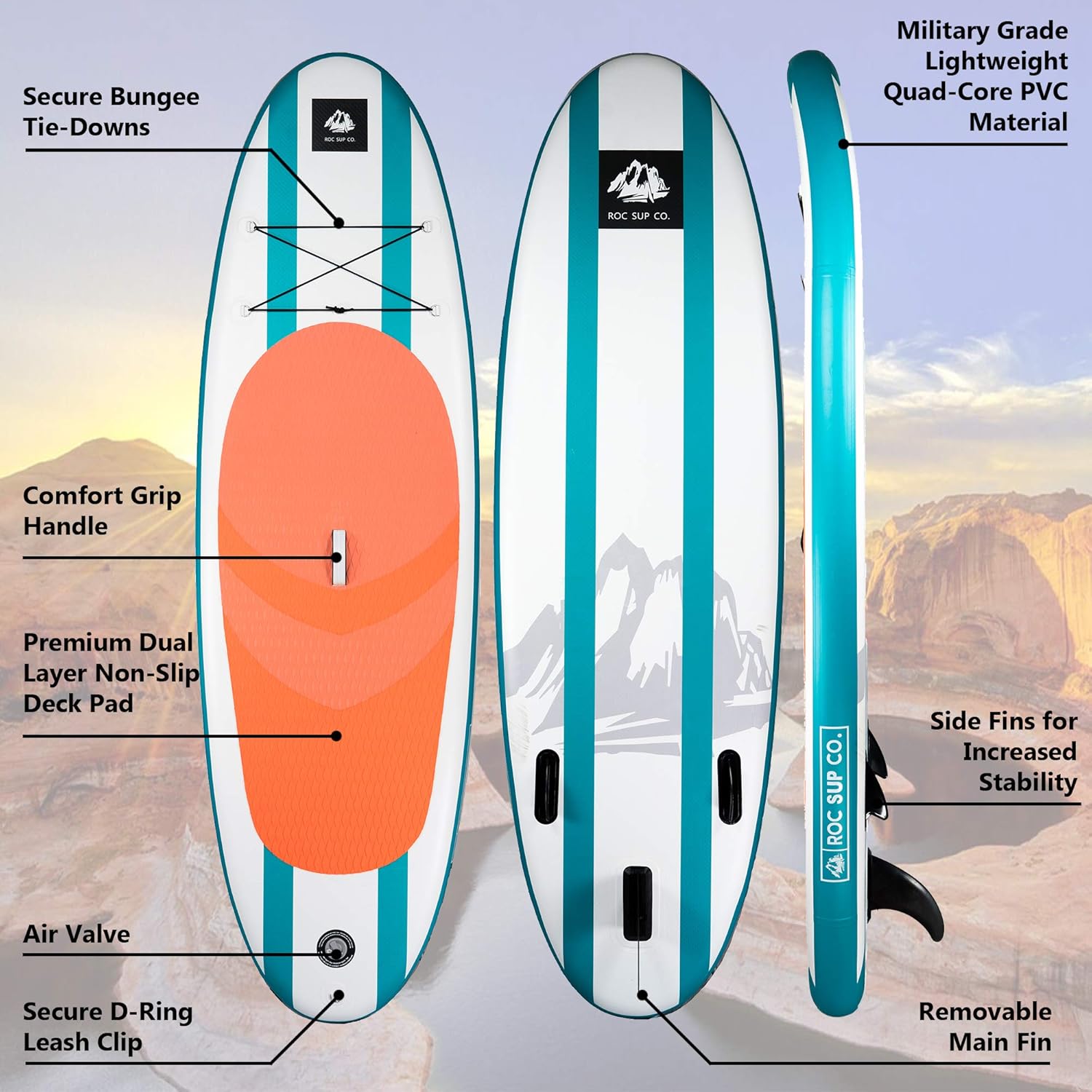 Sports & Outdoors StandUp Paddleboards Roc Inflatable Stand Up Paddle