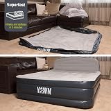 YAWN AIR Deluxe Self-Inflating King Air Bed with Built-In Pump & Headboard view 4