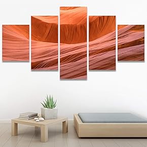 SIGNWIN 5 Panel Canvas Wall Art Modern Art...