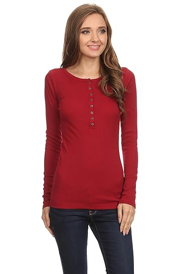 cute henley tops