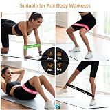 Gritin Resistance Bands Set of 5 with Case – 5 Levels, Skin-Friendly Latex view 6