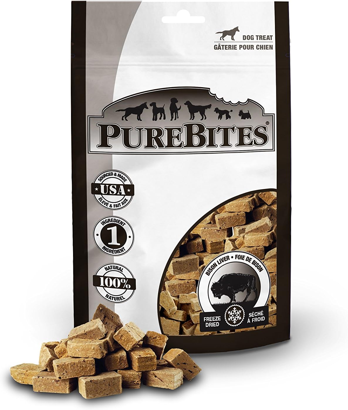 PureBites Bison Liver Dog Treats, 2.6Ounce Amazon.ca Pet Supplies